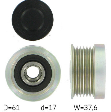 Alternator - sprzęgło jednokierunkowe VKM 03651 SKF